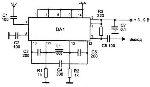 УКВ конвертер на микросхеме 174ПС1
