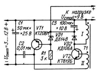 Преобразователь напряжения с ШИ модуляцией
